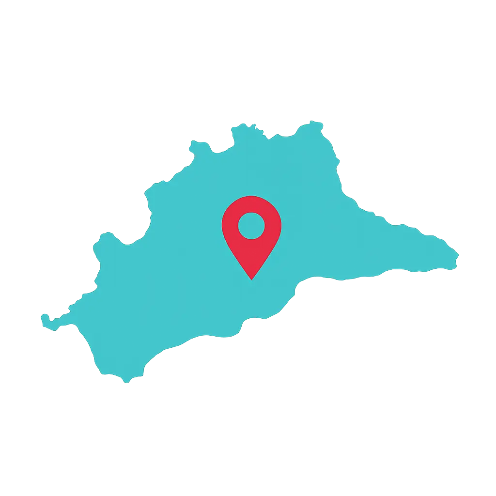 Adiestramiento Canino en Málaga: Transformando la Convivencia en Cada Zona Silueta de la provincia de Málaga destacando las zonas clave para el adiestramiento canino.