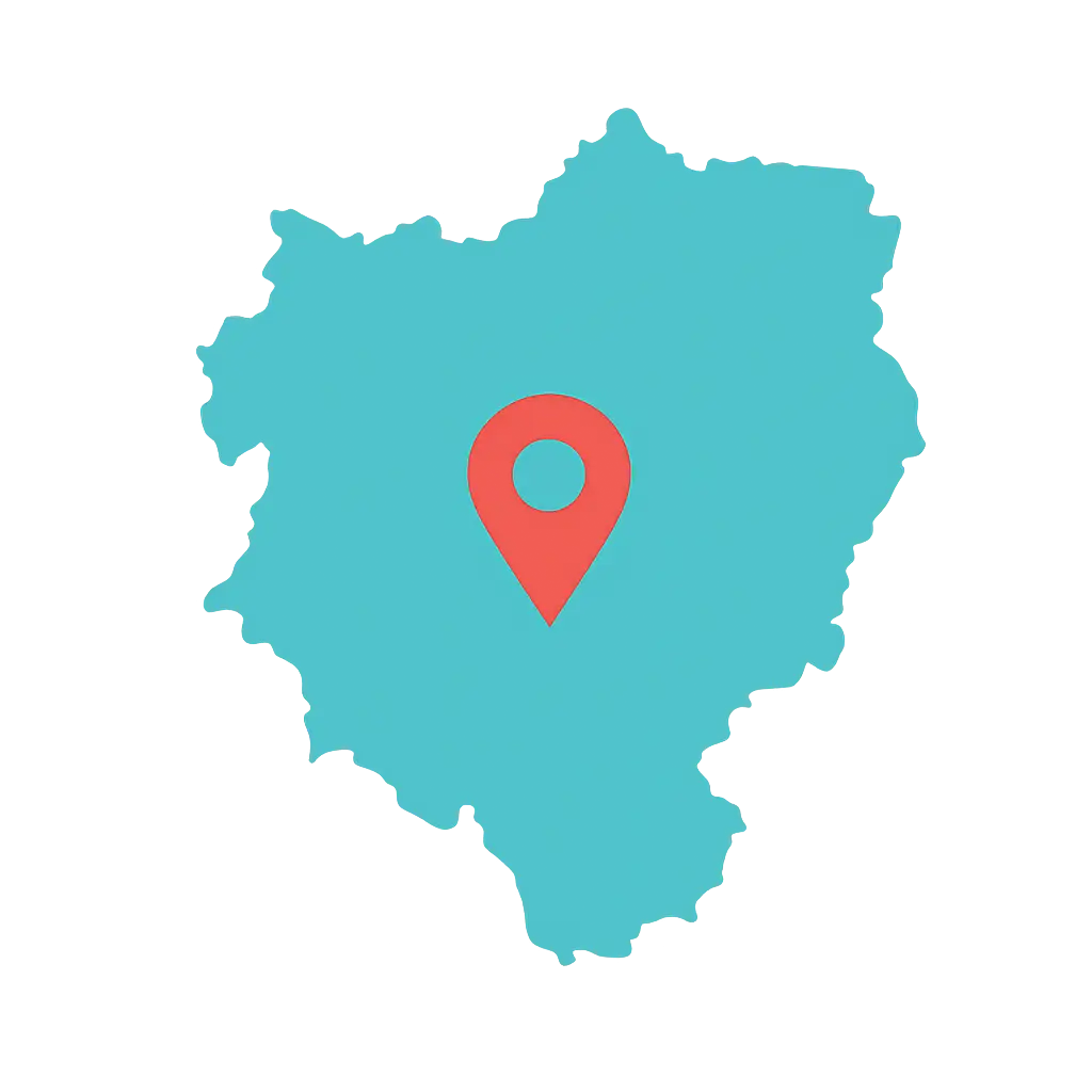 Adiestramiento de perros en Huesca – Jescan Mapa en silueta de la provincia de Huesca para el servicio de adiestramiento canino.