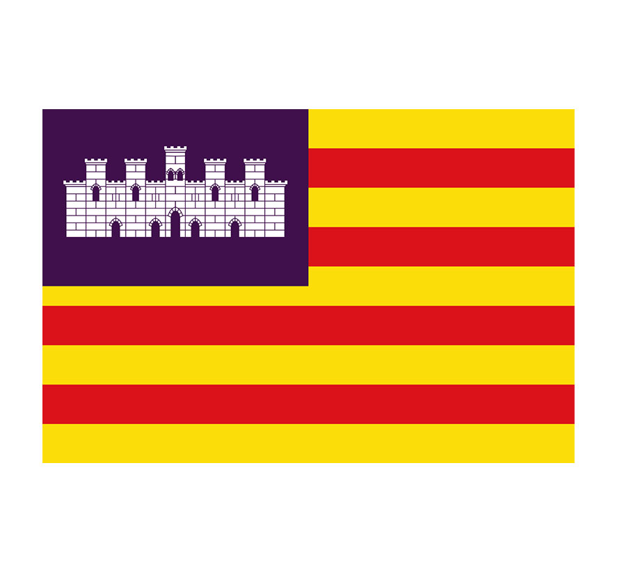 Bandera de las Islas Baleares en página de adiestramiento canino en Islas Baleares